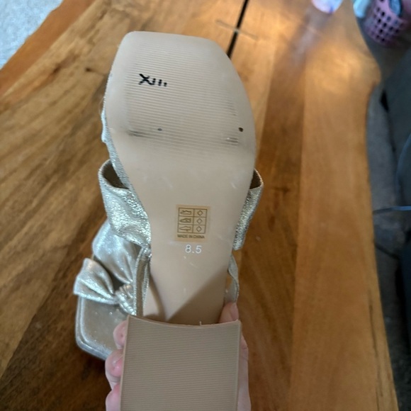 Altar'd State Gold Sandals with Strappy Design - Picture 5 of 5